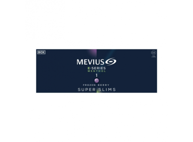 Мевиус Е-сериес 1 Суперслим Ягоды (Япония) - Mevius E-series Menthol 1 Frozen Berry Superslims (Japan)